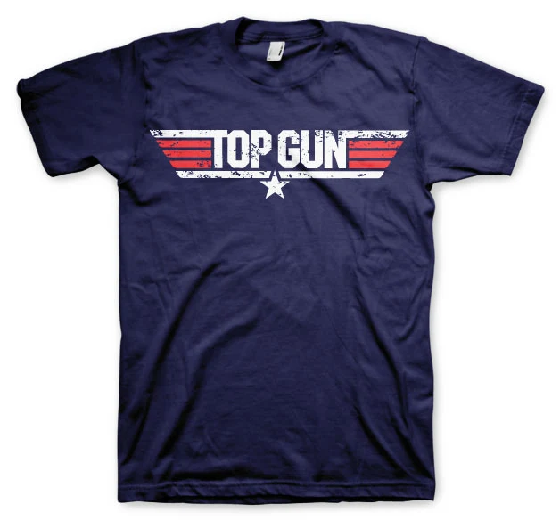Top Gun Distressed Logo T-Shirt