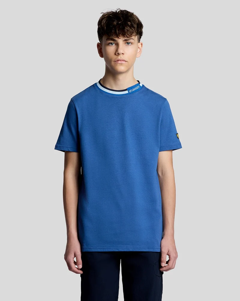 Tipped Collar Logo T-Shirt