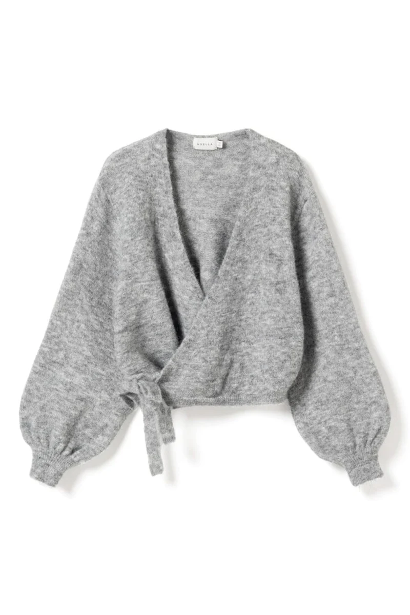 Noella - N-Maelee Knit Cardigan 16310001 - 1495 - Medium Grey Melange