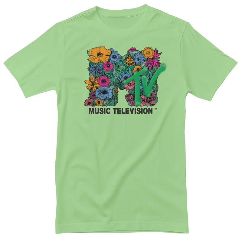 MTV Flower Bouquet Logo T-Shirt