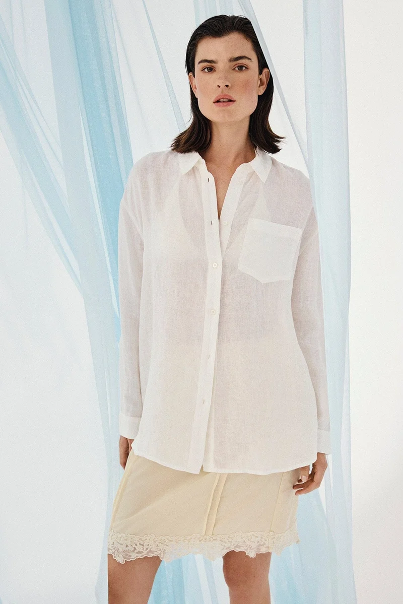 MSCH Copenhagen - Mschpearlina Shirt 19851 - Bright White