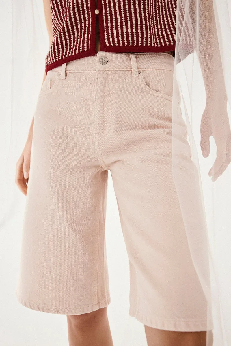MSCH Copenhagen - Mschaspen Ida Denim Shorts 19842 - Light Pink Wash