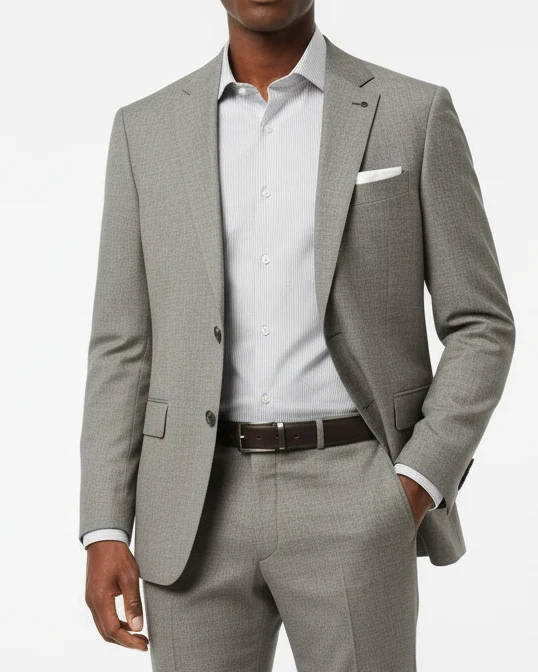 BOSS Huge Slim 2P Suit - Grey