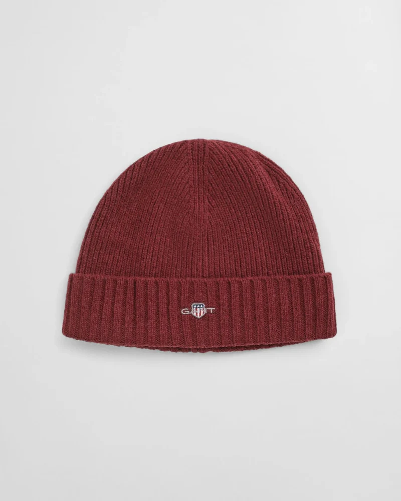 GANT Shield Wool Beanie - Plumped Red