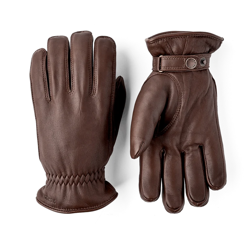 HESTRA Burensvik Leather Gloves - Chocolate