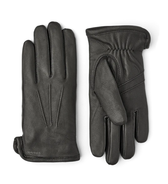 HESTRA Andrew Leather Gloves - Black