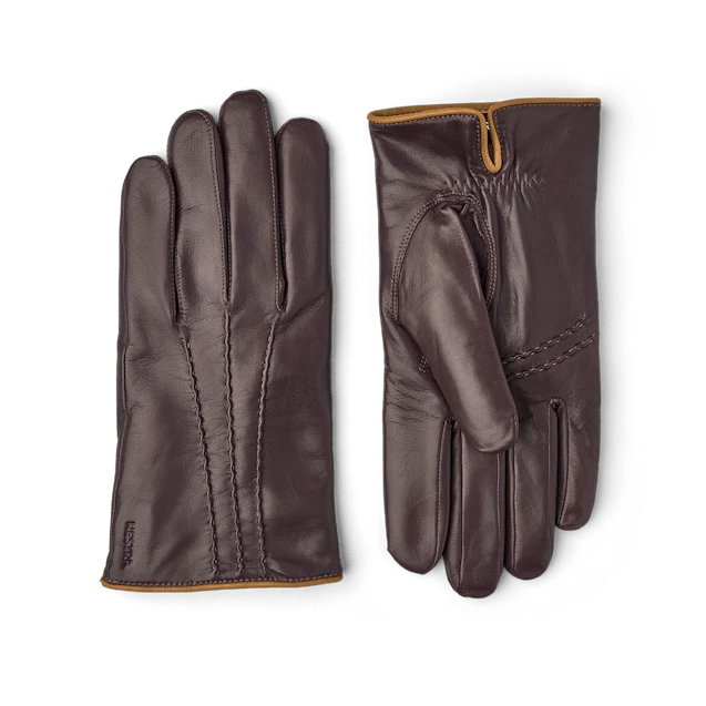HESTRA William Leather Glove - Chestnut