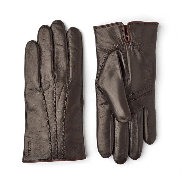 HESTRA William Leather Glove - Espresso