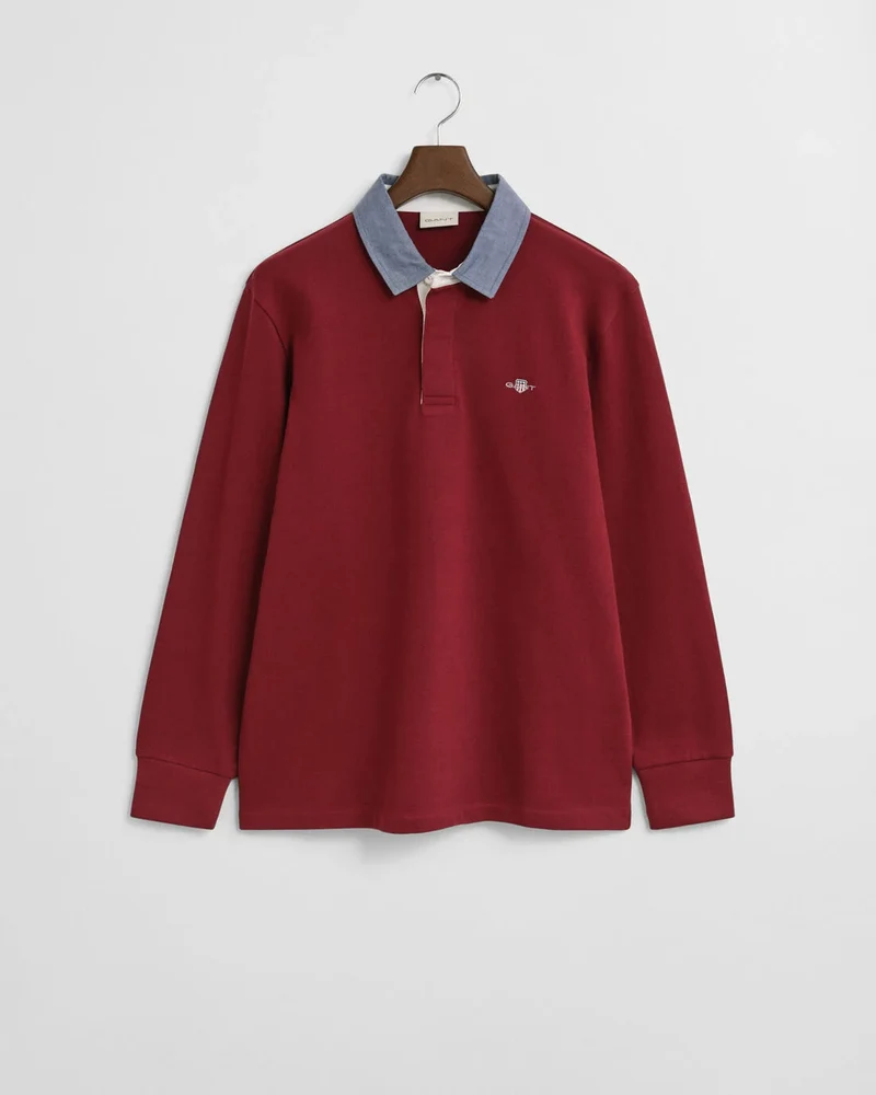 GANT Heavy Rugger Chambray Collar - Plumped Red