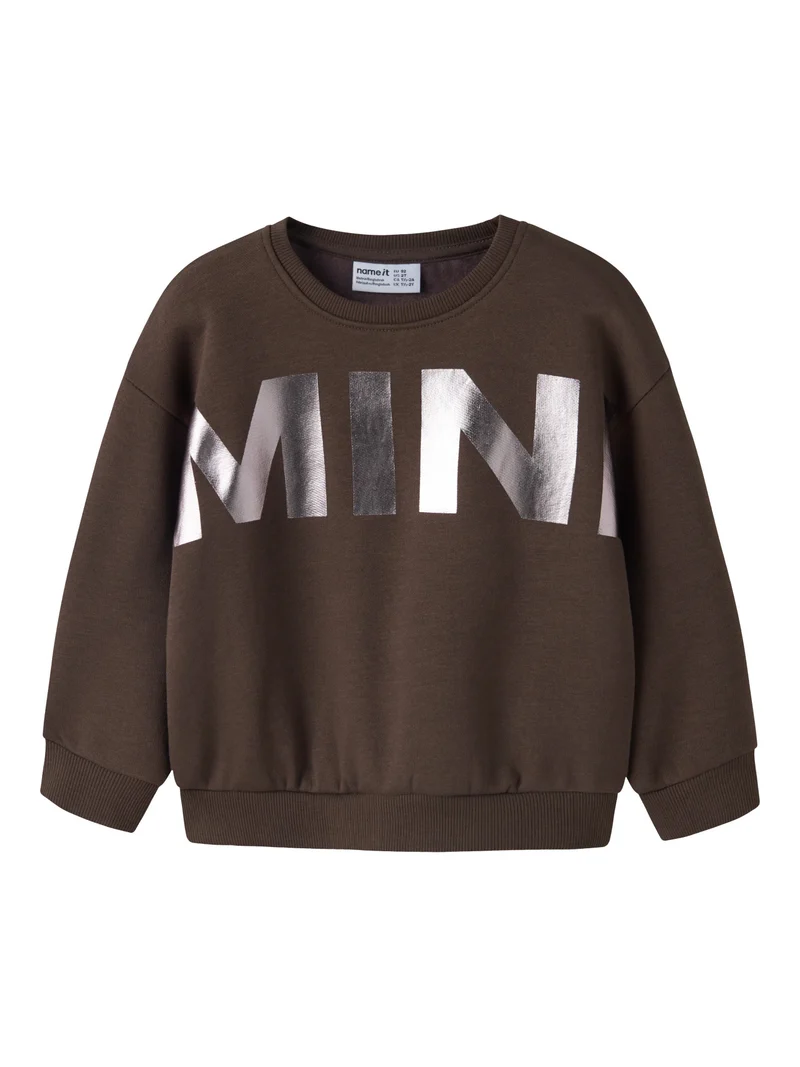 Nille Sweatshirt Med Glansigt Tryck