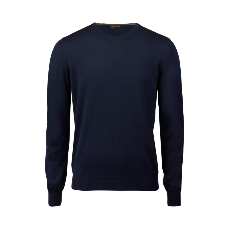 Merino Extrafine Crew Neck - Navy
