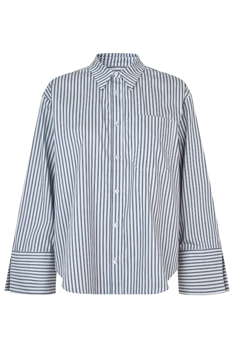 Modström - Laineymd Shirt 58078 - 13055 Delicate Blue Stripe