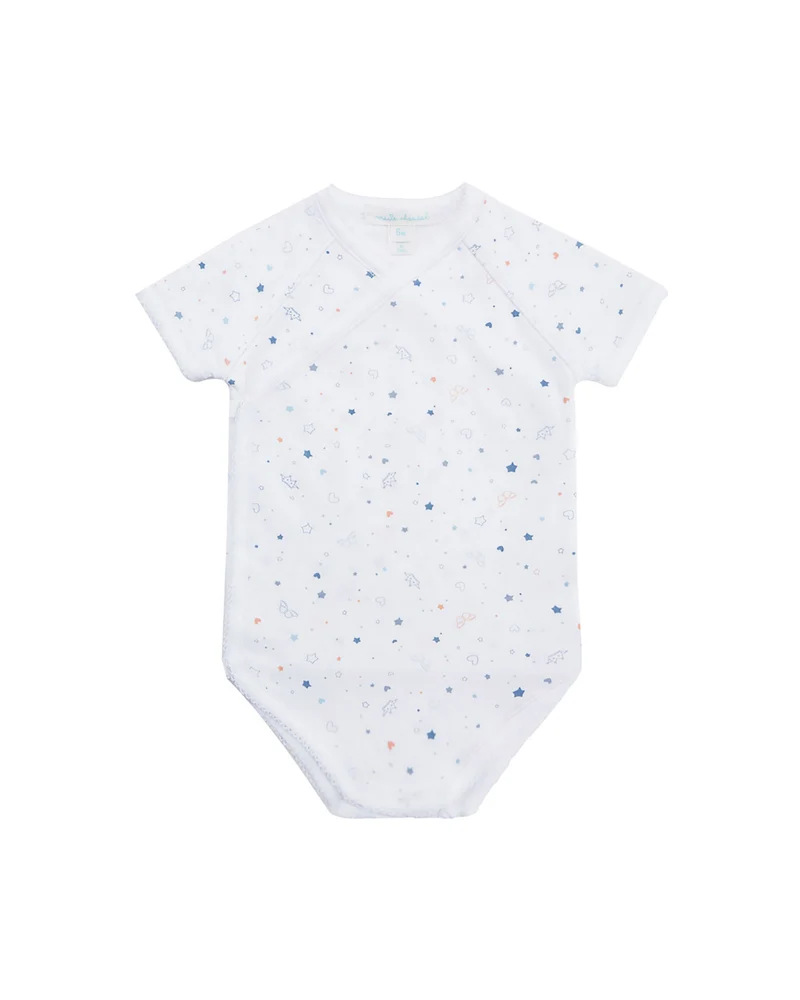 STARS & CROWN WRAP ONESIE