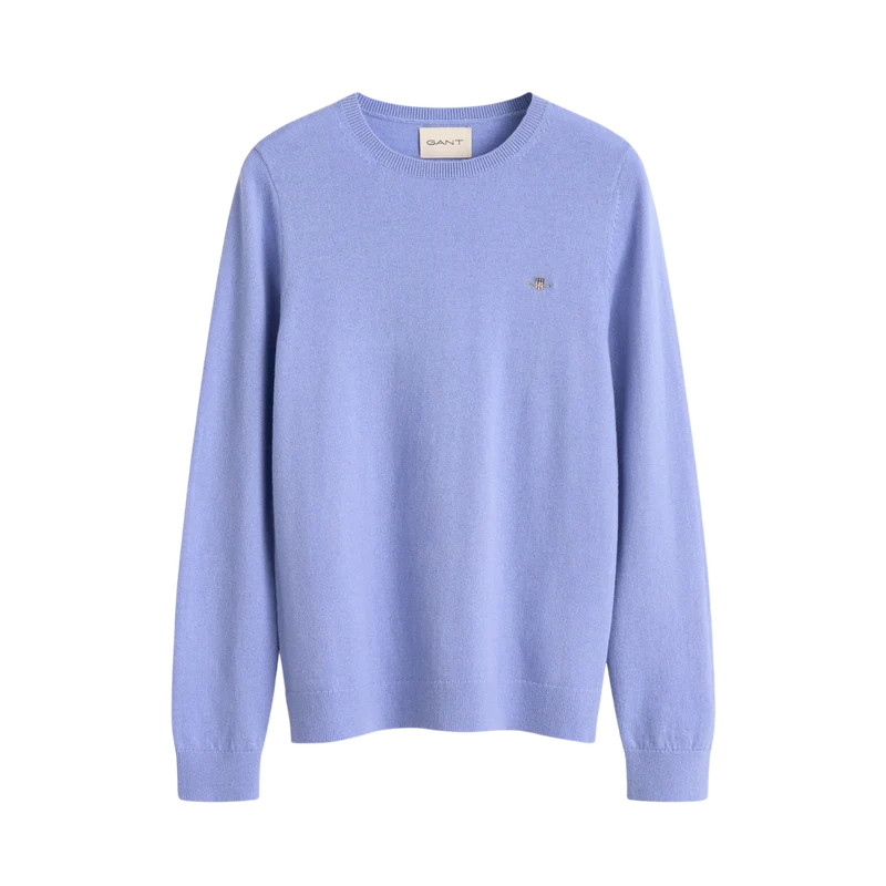 Wool Cotton C-Neck - Misty Lavender