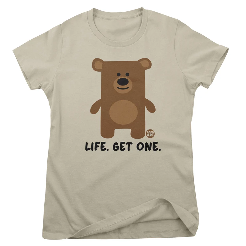 Life. Get One - Don't Care Bear Girly Tee
