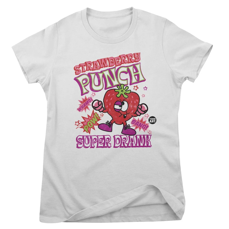 Strawberry Punsch Super Drank - ToddArt Girly Tee