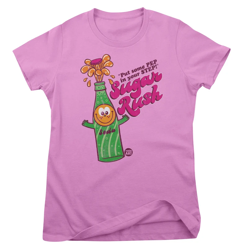 Sugar Rush Soda - ToddArt Girly Tee