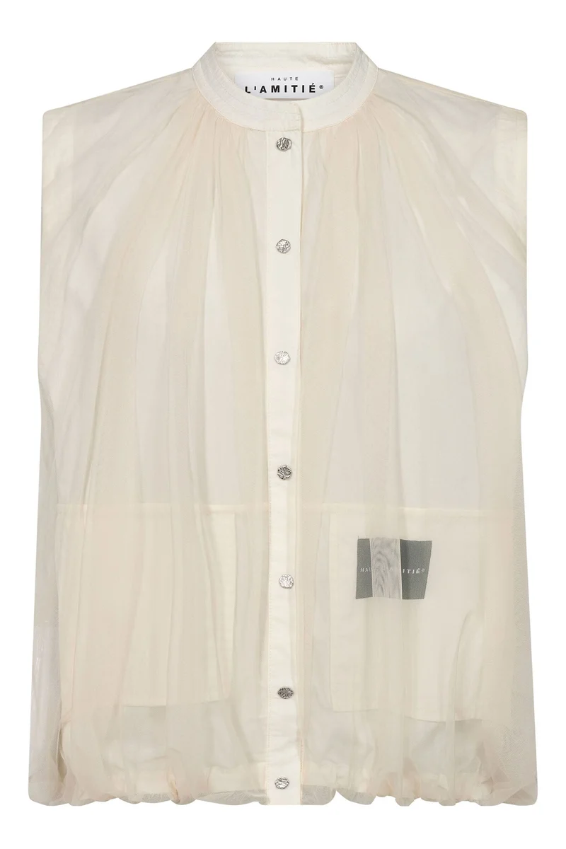 Haute L'Amitié - Ballet Logo Tech Vest Hl11024 - Almond