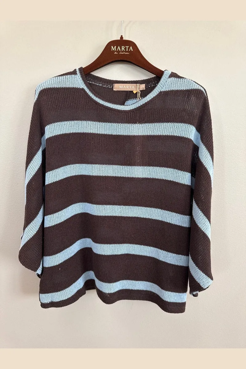 Marta Du Chateau - Mdccascade Knit 58678 - Moro/Sky