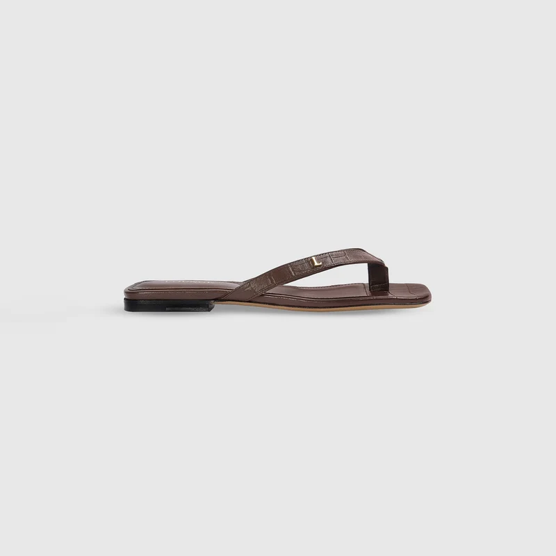 Brielle Flip Flops - Choklad