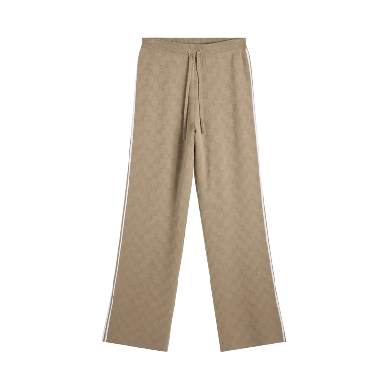 Kera Knitted Jacquard Pant - Brindle