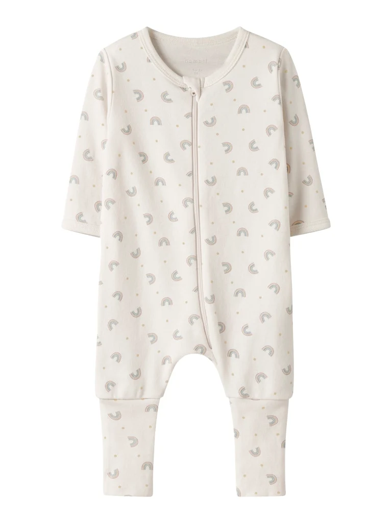 Regnbåge Pyjamas - vikmudd, fot/utan fot