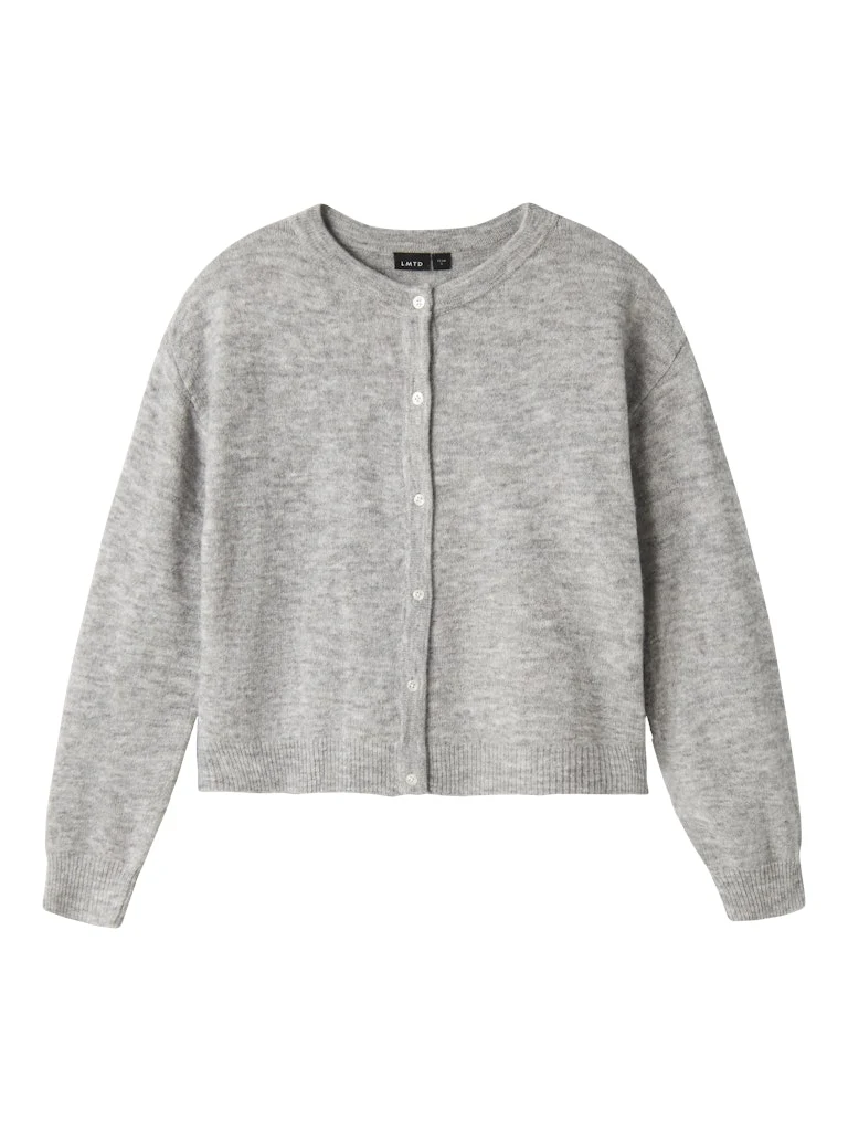 Grå Stickad Cardigan