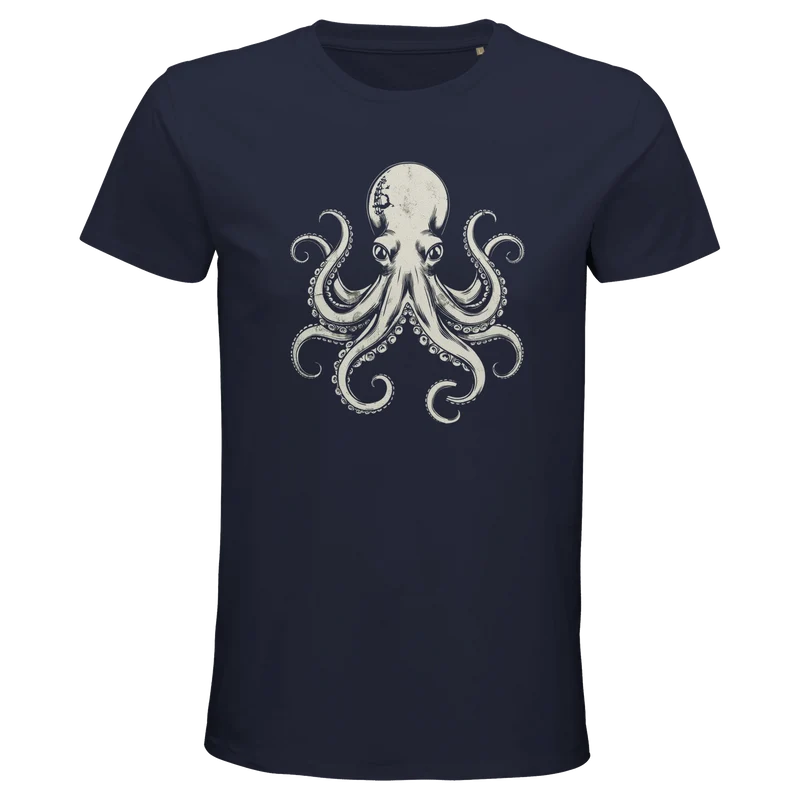 Ekologisk Premium T-shirt Herr - Bläckfisk