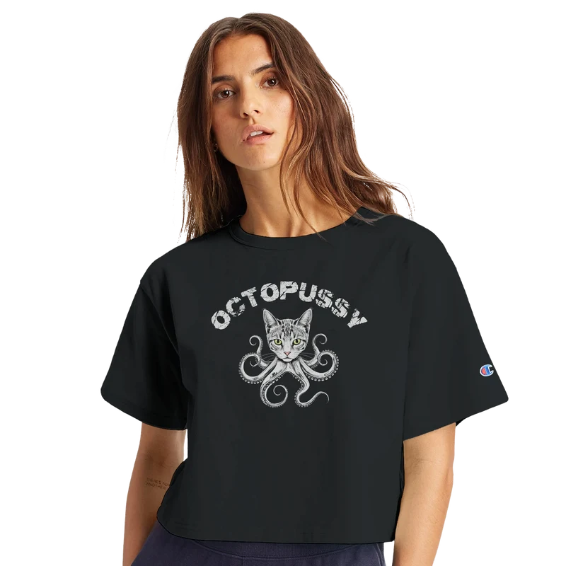 Octopussy – Cropped T-shirt från Champion (Dam)