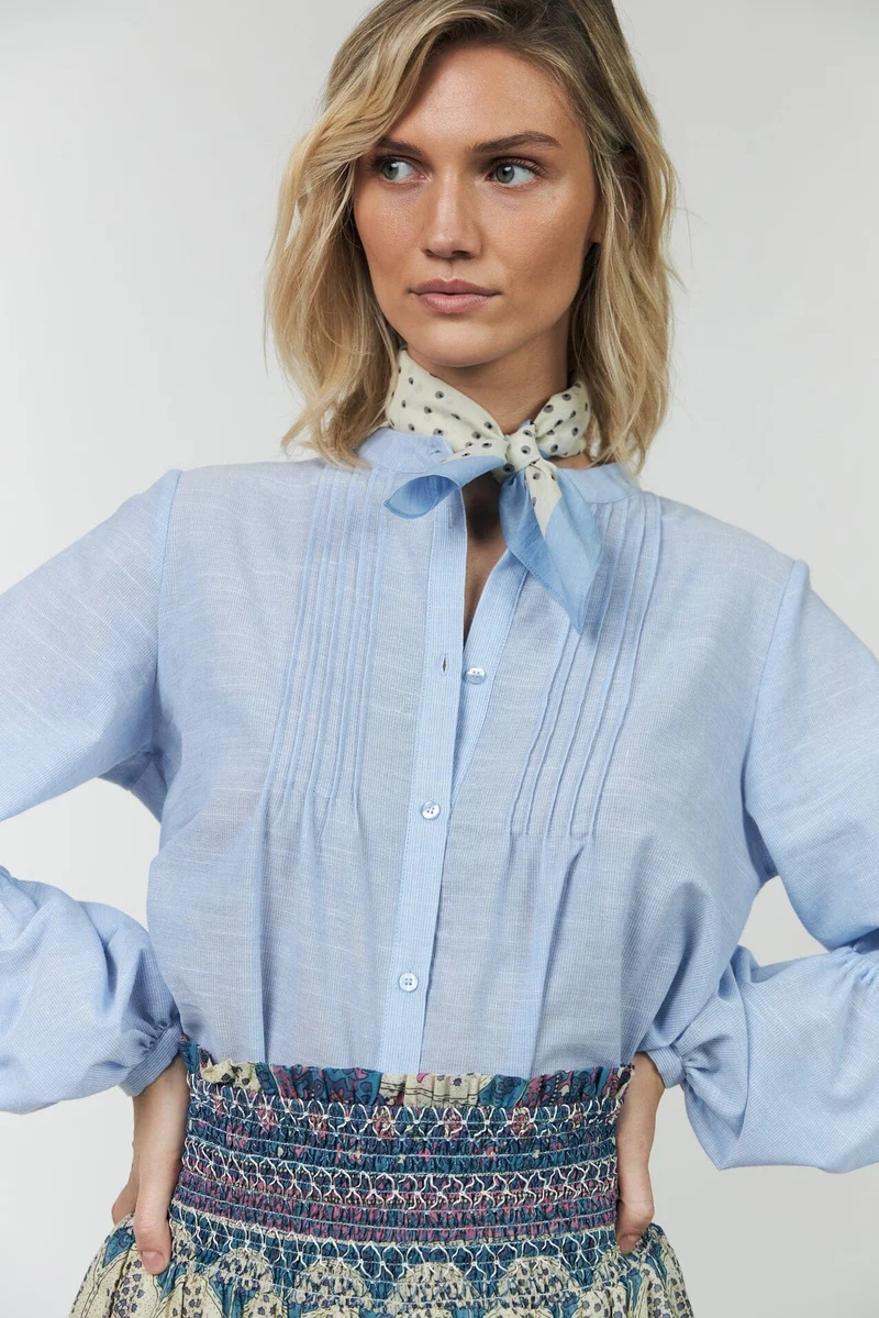 Lollys Laundry - Lannall Shirt Ls 26165-1085 - 22 - Light Blue