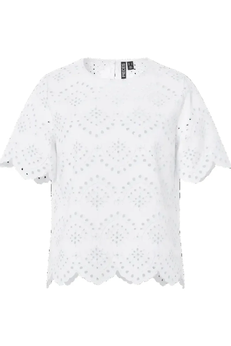 Pieces - Pcvilde Ss Top - 4902052 Bright White