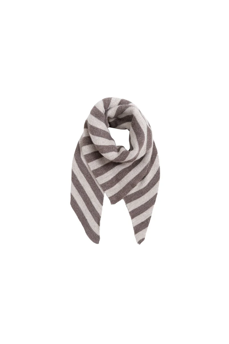 Black Colour - Bcbex Stripe Scarf 208440 - Nougat