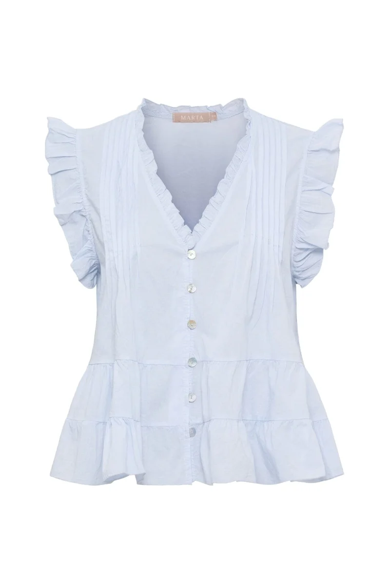 Marta Du Chateau - Mdcemira Top TC68181 - Cielo