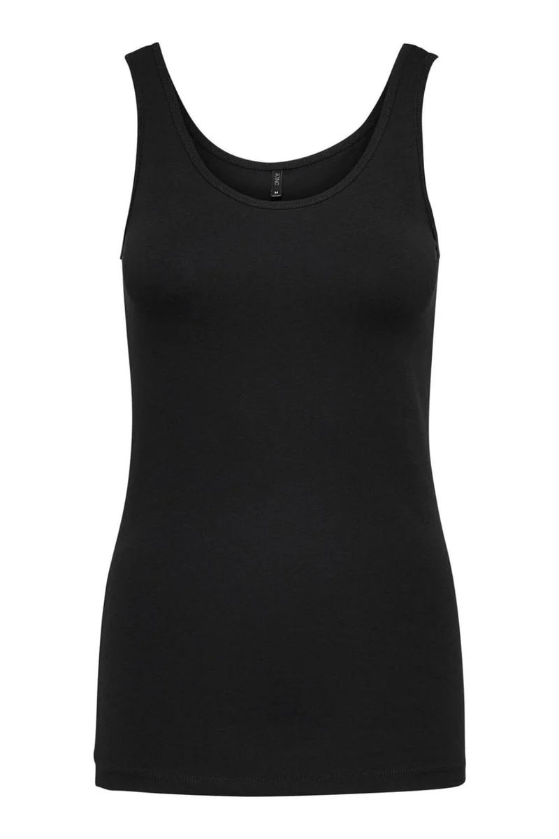 Only - Onllive Love S/L Tank Top - 1912220 Black
