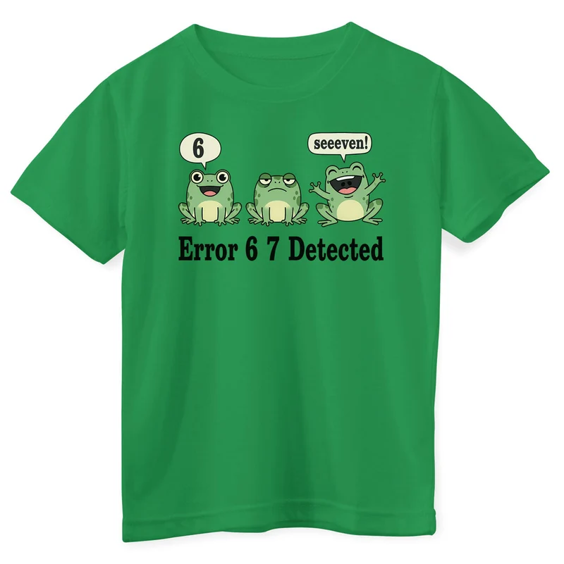 Error Six Seven Detected Kids Tee