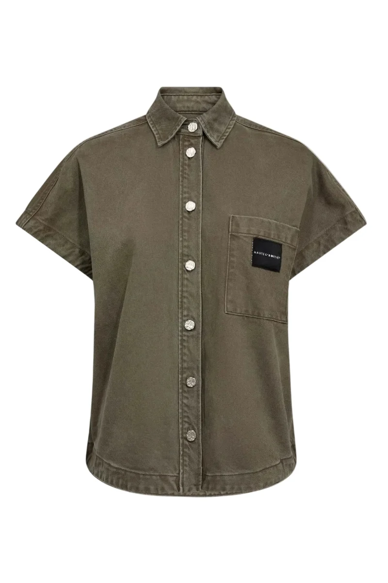 Haute L'Amitié - Enigma Ns Logo Shirt HL10673 - Mud