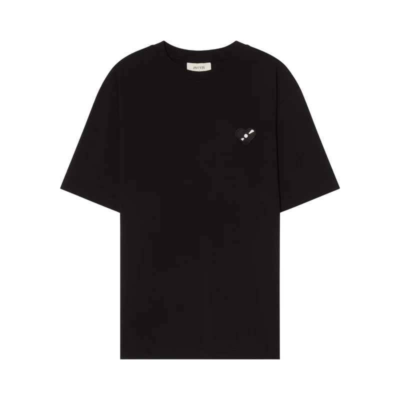 Berkeley Tee Heart Patch - Black