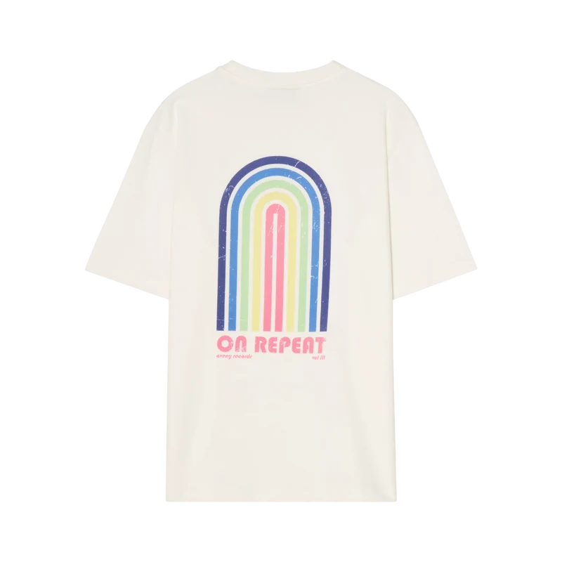 Berkeley Tee On Repeeat Front And Back - Almost White