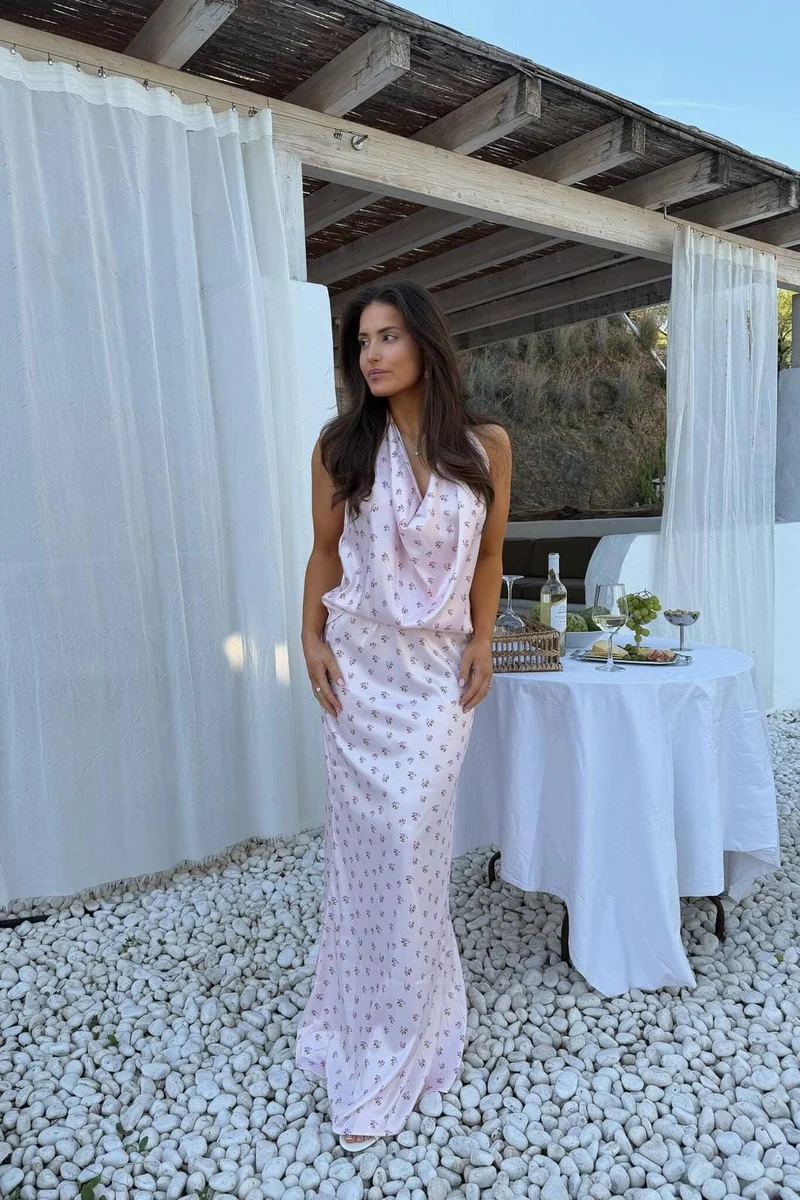 BYIC - Merleic Maxi Skirt A2569 - Pink