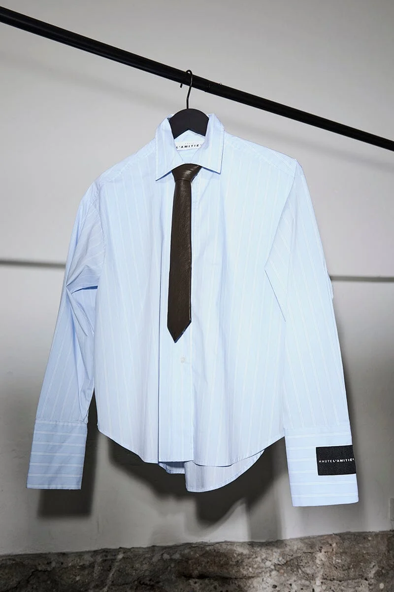 Haute L'Amitié - Sophie Classy Stripe Shirt HL10744 - Pale Blue