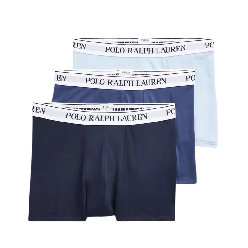 Stretch Cotton Trunk 3-Pack - Blue