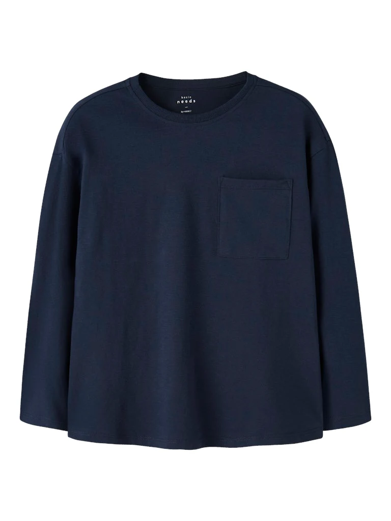 Långärmad T-shirt med ficka