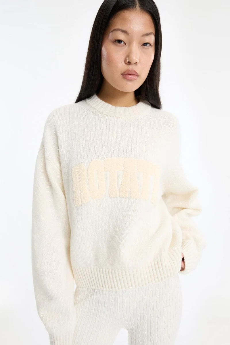 Rotate - Crewneck Sweater 116512857 - 857 Egret