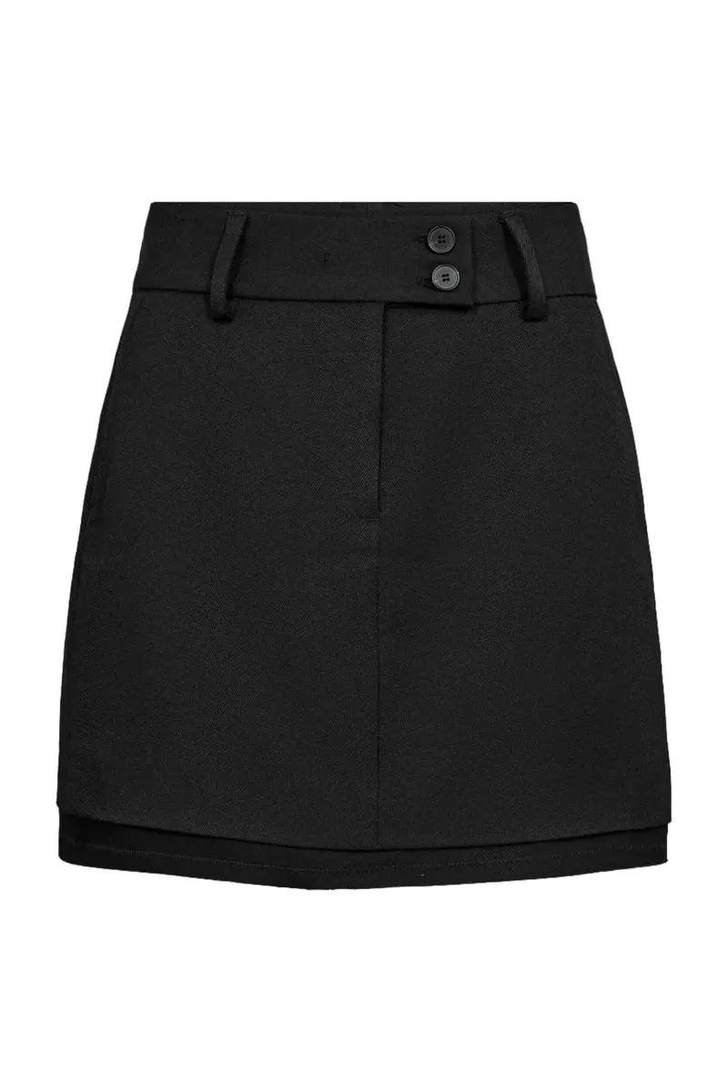 Haute L'Amitié - Premiere Crop Skirt HL10711 - Black