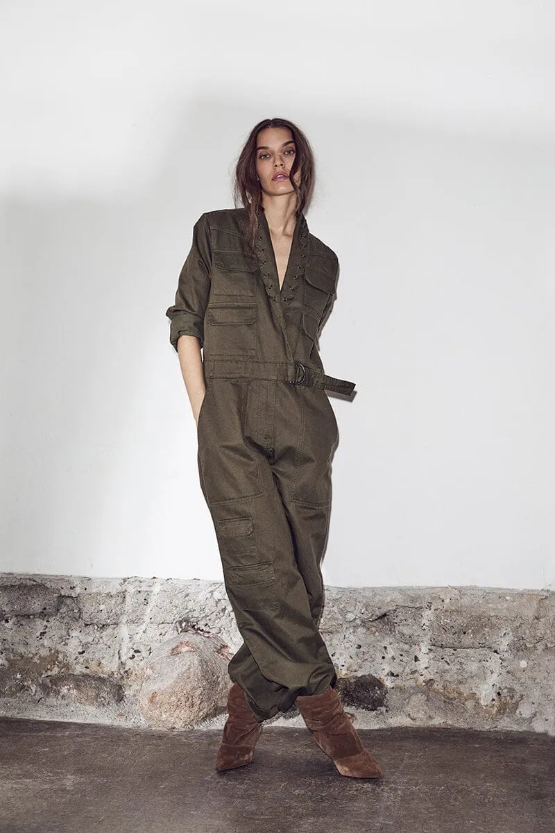 Haute L'Amitié - Pielle Twill Boiler Suit HL10629 - Army