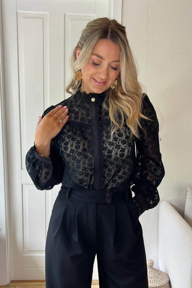 Dear Molly - Ingrid Shirt - Black