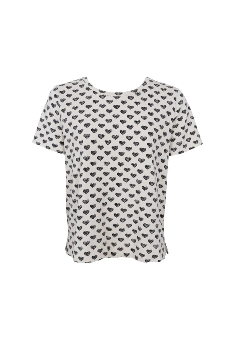 Black Colour - Bczelda S/S T-Shirt 40997 - Shirts - Black Heart