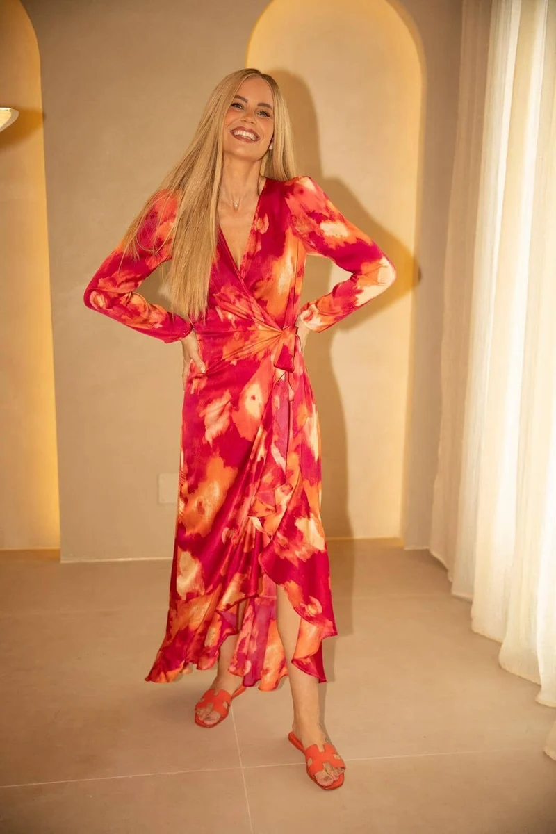Valentin Studio - Senorita Bright Blurry Dress 169184 - 170 - Pink