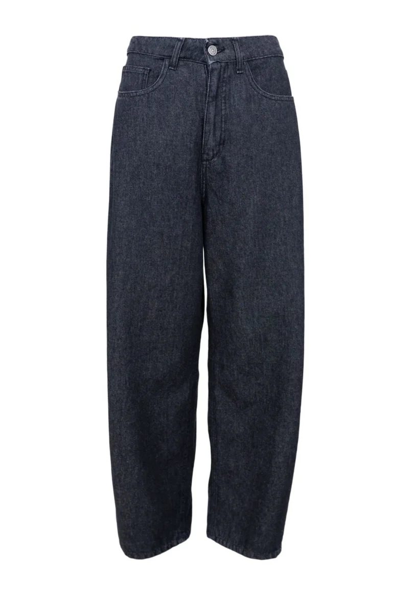 Black Colour - Bcsia Baggy Barrel Pant 41247 - Black Denim