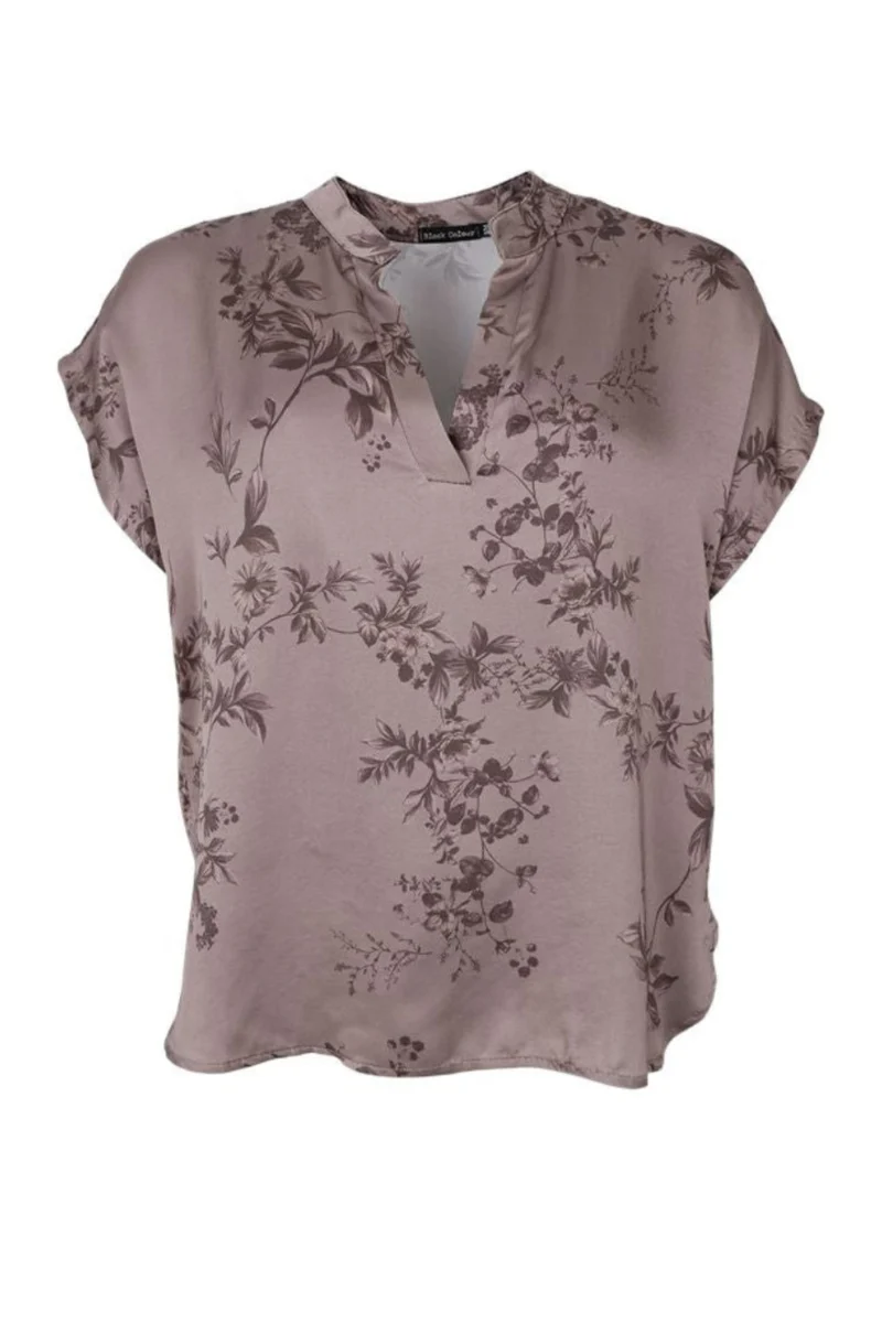 Black Colour - Bcnancy Ss Blouse 41240 - Taupe
